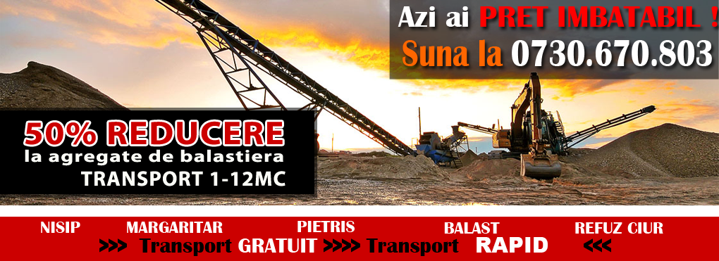 Nisip, pietris, margaritar etc.